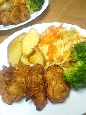 ササミの和風ナゲット~醤油風味