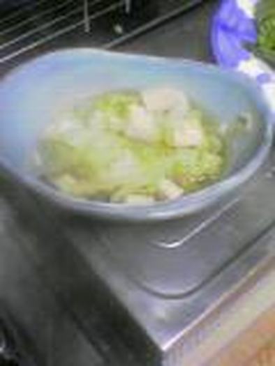 白菜と高野豆腐のさっと煮の写真