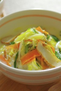 たっぷり野菜のちゃんぽんスープ