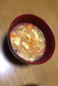 白菜でサンラータン風スープ覚書
