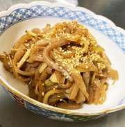 簡単　常備菜✨菊芋とこんにゃくのきんぴらの写真