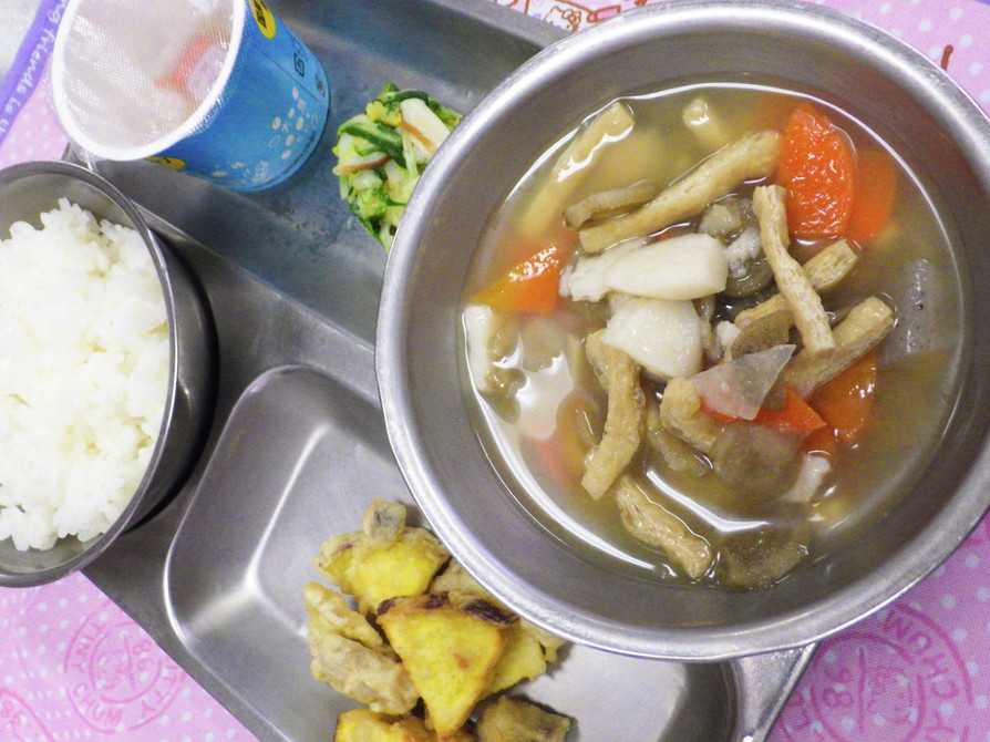 ぬっぺ汁　河内長野市学校給食の画像