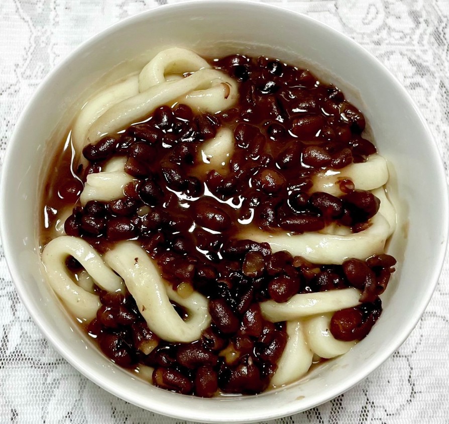 伊勢うどんDE！韓国風・小豆のカルグクスの画像