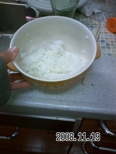 簡単☆土鍋でごはんを炊く。の写真