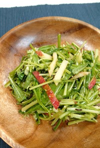 【野菜ソムリエ】京壬生菜のりんごサラダ