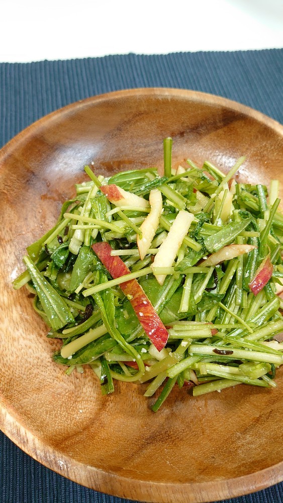 【野菜ソムリエ】京壬生菜のりんごサラダの画像