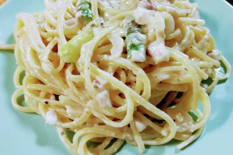 たらとアスパラのチーズソースパスタ レシピ 作り方 By 自由なリメイカー クックパッド 簡単おいしいみんなのレシピが366万品