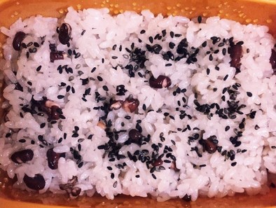 洗米~完成が60分！フライパンで赤飯３合の写真