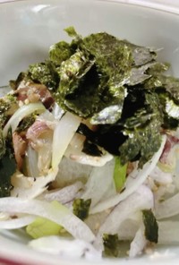 カット野菜で簡単♡サバ缶の丼（サラダ風）