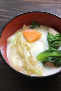 チンゲン菜ロールスープ