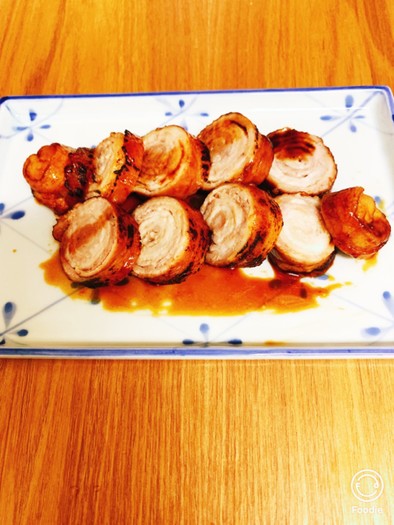薄切り肉で時短　簡単　豚の角煮の写真