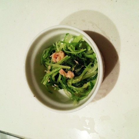 簡単な水菜サラダ