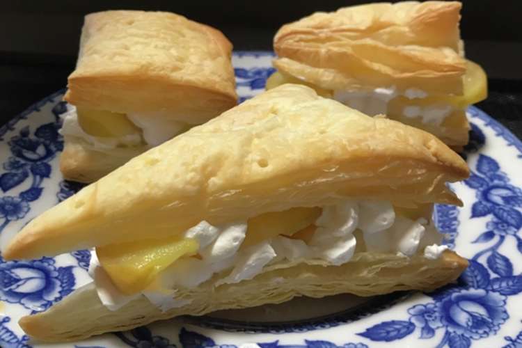 パイ生地サックサクのクリームアップルパイ レシピ 作り方 By ふーさんごはん クックパッド 簡単おいしいみんなのレシピが377万品