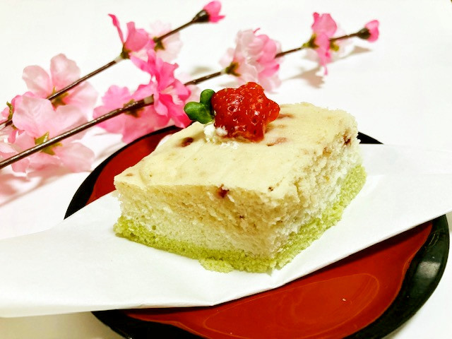 レンジで簡単☆ひな祭りひし形ケーキの画像