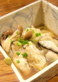 牡蠣と白菜の治部煮