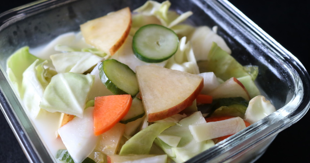 野菜 乳酸菌たっぷり水キムチ レシピ 作り方 By ベジママキッチン クックパッド 簡単おいしいみんなのレシピが377万品