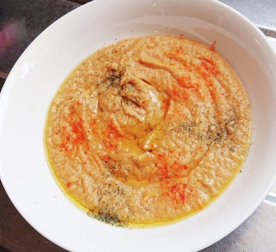 中東料理・ひよこ豆のディップ「フムス」の写真