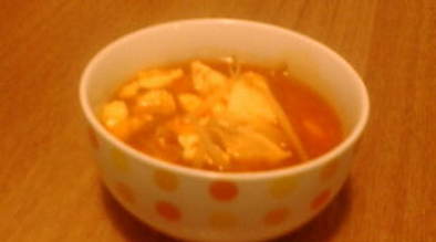 ぽかぽかキムチ春雨スープの写真