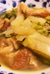 くるま麸と白菜のスープ カレー風味