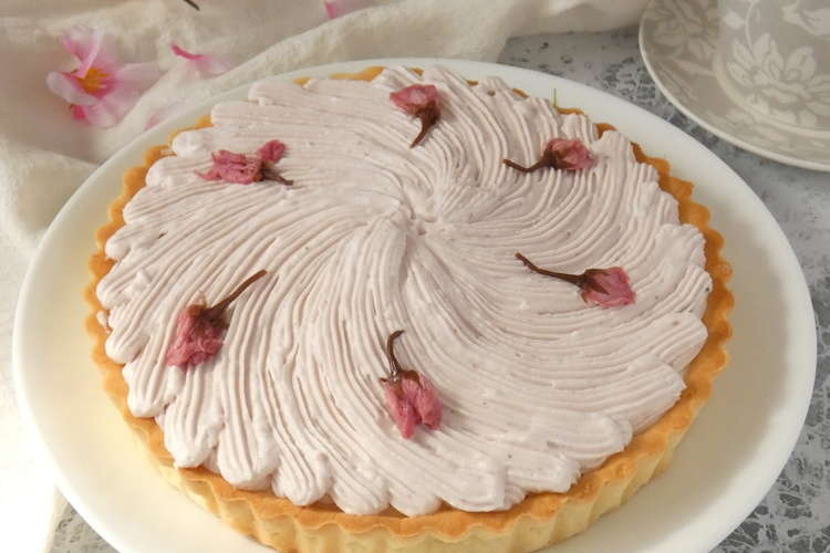 桜クリームタルト レシピ 作り方 By 140 わんたるママ クックパッド 簡単おいしいみんなのレシピが367万品