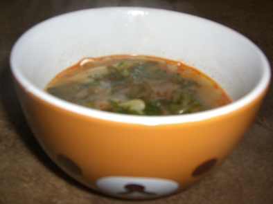 辛い物好きによる辛い物好きの為のスープの写真