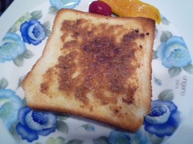 忙しい朝に簡単☆きなこ＆黒糖トーストの写真