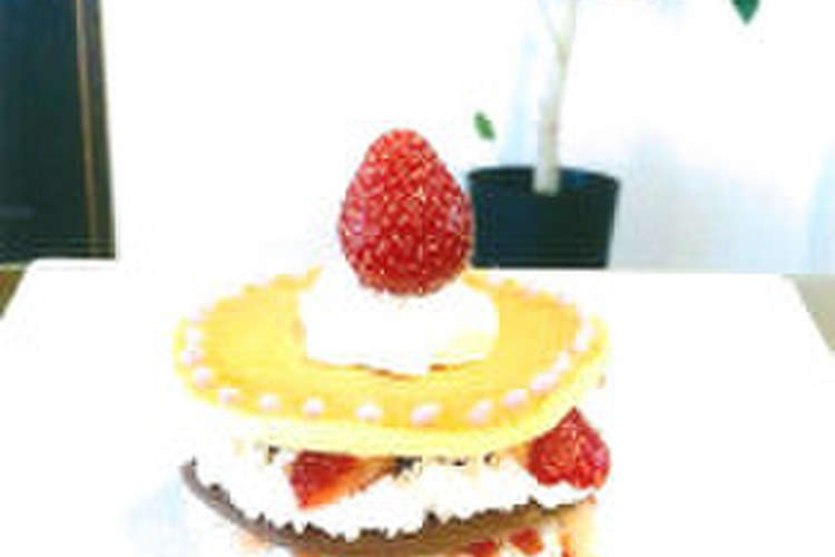 つるつきいちごをつかったパンケーキ レシピ 作り方 By 茨城県高萩市 クックパッド 簡単おいしいみんなのレシピが373万品