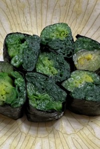 超簡単！美味！ほうれん草の海苔巻き