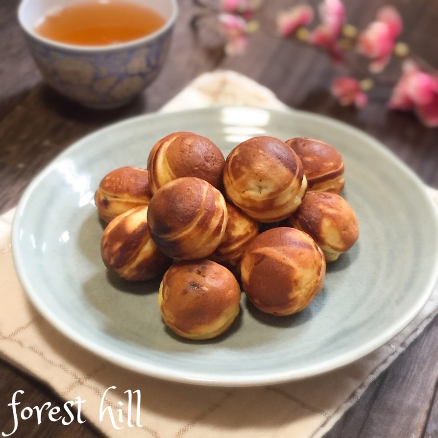 たこ焼き器で・韓国風クルミ饅頭の画像