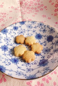 ミックス粉の桜葉クッキー