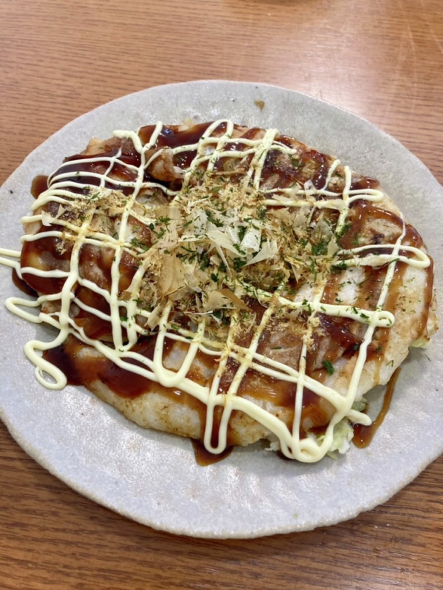 米粉と長芋とチーズのふわカリお好み焼きの画像