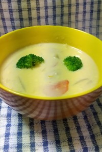 具だくさん野菜の豆乳味噌スープ