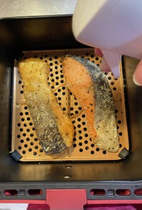 レコルトエアーオーブンで鮭のパン粉焼き☆
