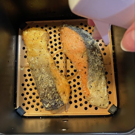 レコルトエアーオーブンで鮭のパン粉焼き☆