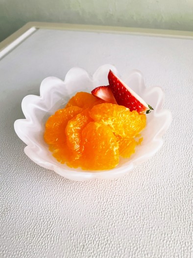 柑橘類　シロップ漬けの写真
