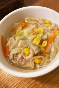 野菜を食べるための中華スープ