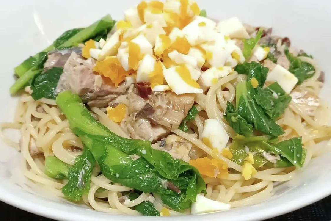 超簡単 菜の花とサバ缶の春一番パスタ レシピ 作り方 By Hy クックパッド 簡単おいしいみんなのレシピが379万品