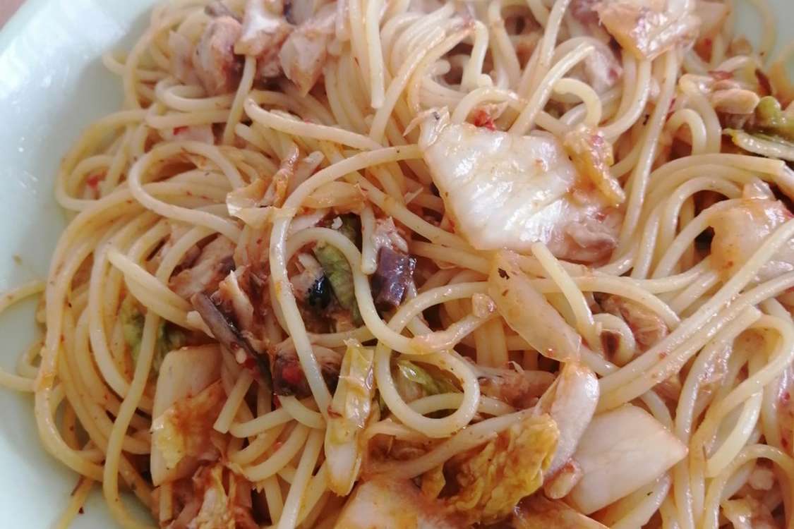 サバ缶で キムチパスタ レシピ 作り方 By Rinchan クックパッド 簡単おいしいみんなのレシピが379万品