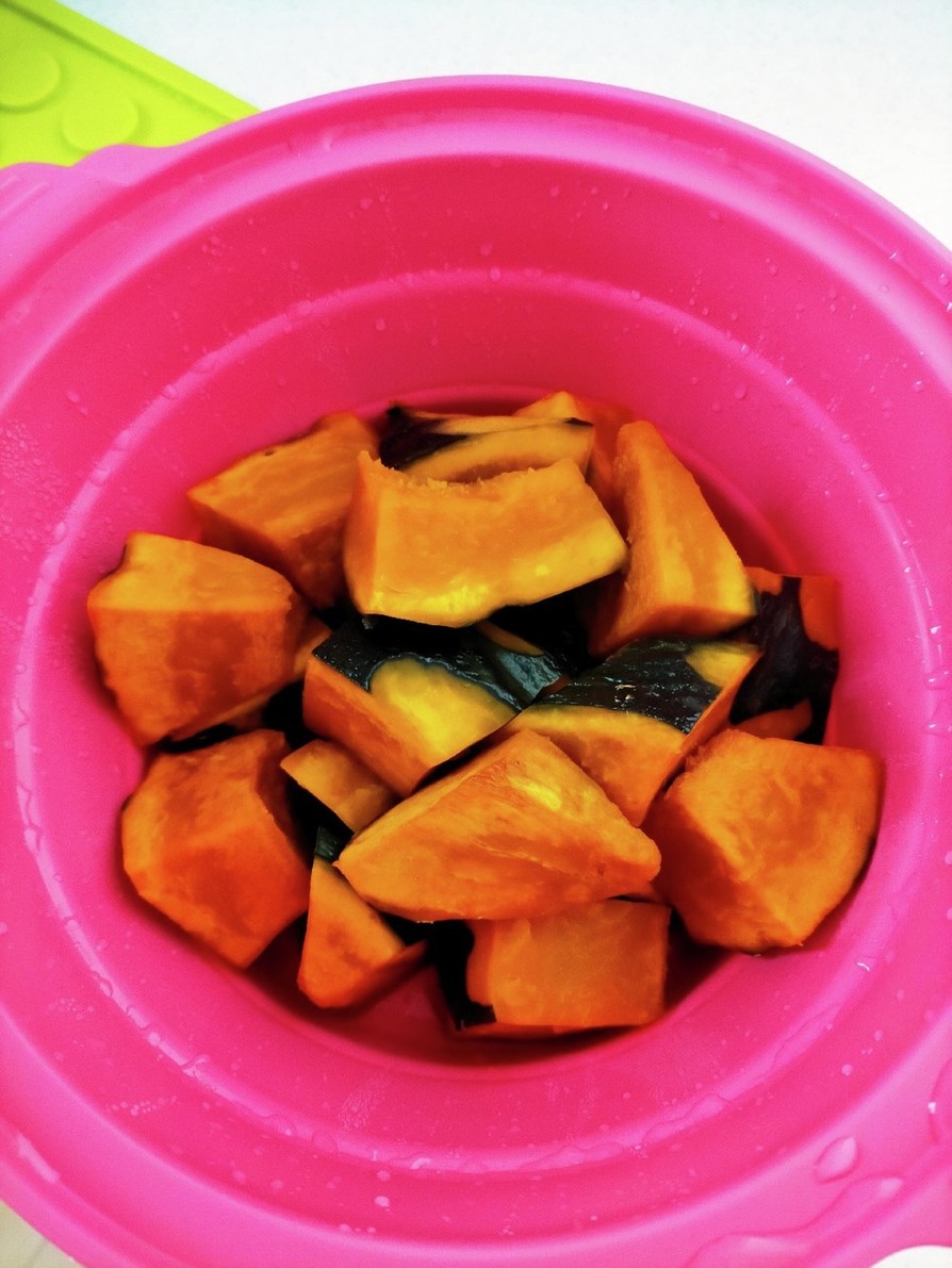 レンチンで簡単かぼちゃの煮物の画像