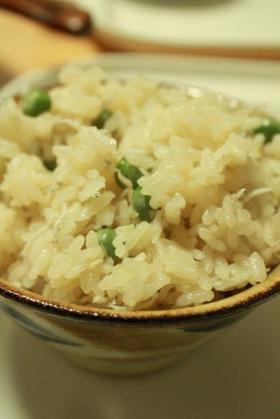 しらすとグリンピースの炊き込みご飯