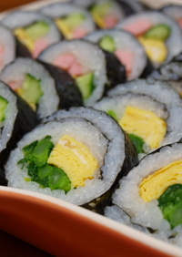 菜の花の巻き寿司