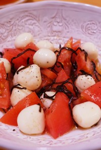 ◆トマトとモツァレラの塩昆布和え◆