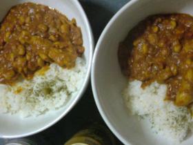 大豆と手羽元カレー