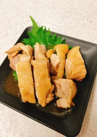 鶏もも肉の簡単レンジ蒸し