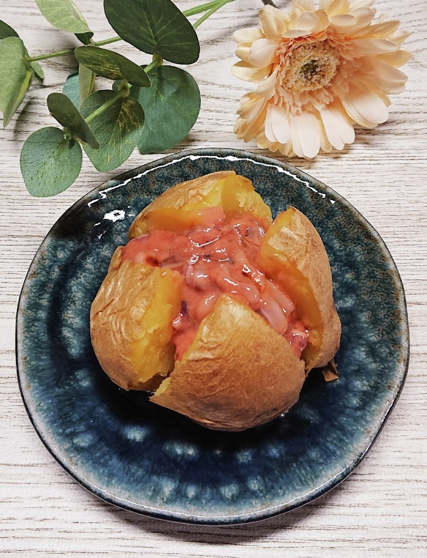 塩辛onじゃがバター♪