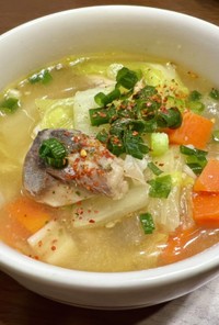 【ダイエット】鯖缶と押し麦のスープ