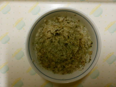 緑茶クリーム燕麦粥の写真