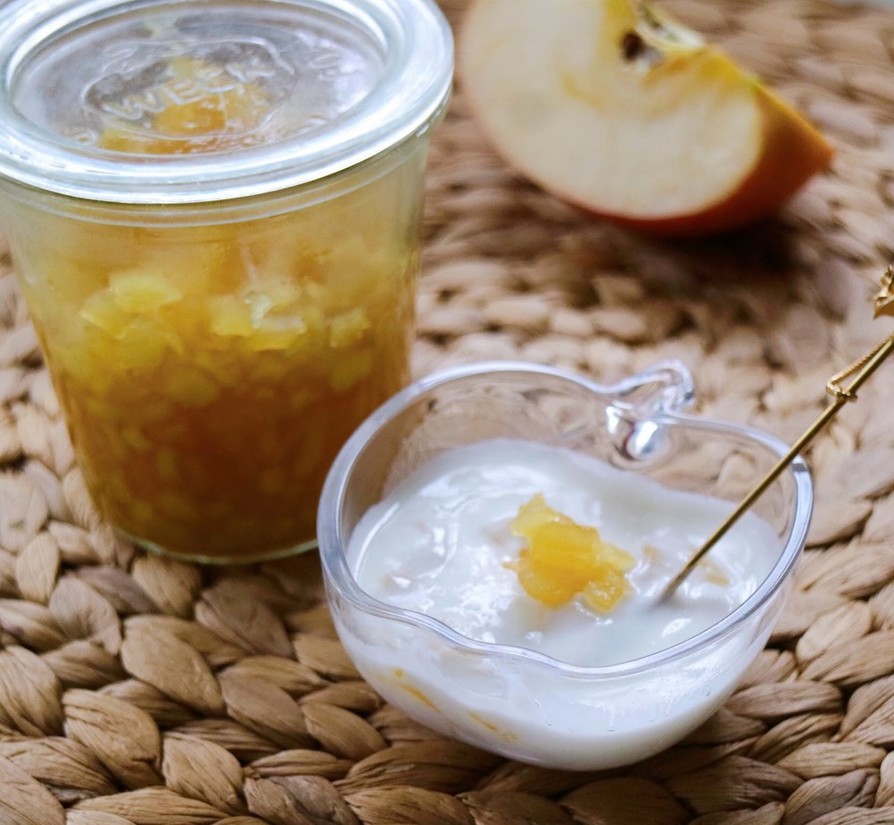 果樹園発10分レシピ　りんごジャムの画像