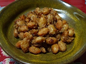 大豆のゴマ味噌炒め♪