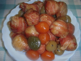 里芋の豚バラ巻き煮